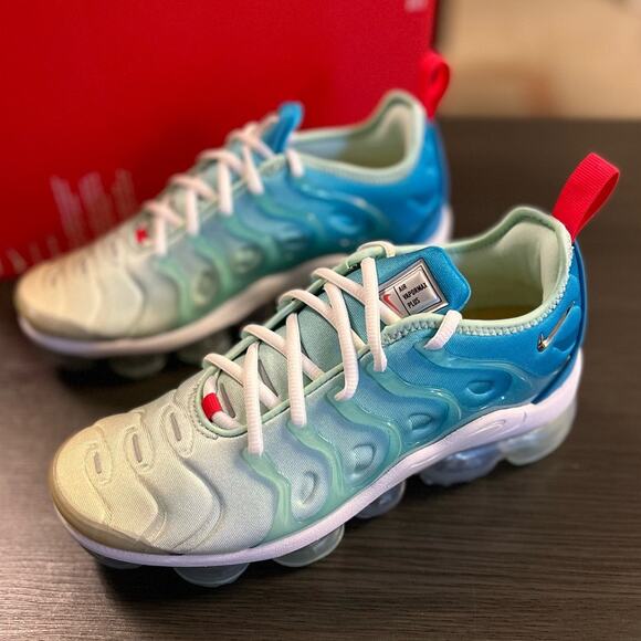 Nike Air Vapormax Mint Foam Metallic Silver Ombre Sneaker Womens 6.5 NEW - Picture 7 of 10